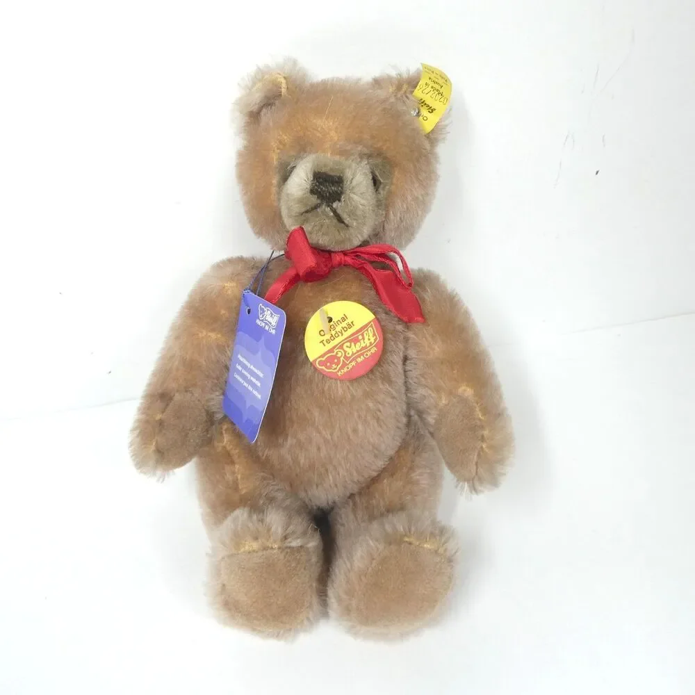 Steiff Teddy Bear Mohair Jointed NWT Vintage 10